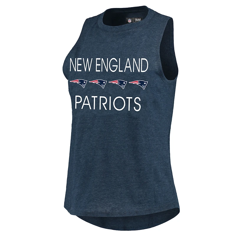 Women's Concepts Sport Navy/Red New England Patriots Plus Meter Tank Top and Pants Sleep Set