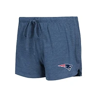 Ensemble de détente pour femme Concepts Sport bleu marine/rouge New England Patriots, haut à manches longues raglan et short