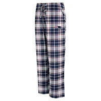 Pantalon en tricot à carreaux Ashford de la collection Concepts Sport Navy New England Patriots pour femme