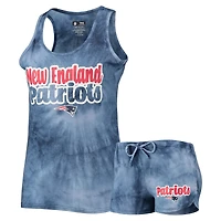 Concepts Sport - Ensemble débardeur et short Billboard des Patriots de la Nouvelle-Angleterre bleu marine pour femme