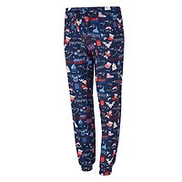 Ensemble de nuit pour femme Concepts Sport Navy New England Patriots Chesnut avec t-shirt à manches longues et pantalon