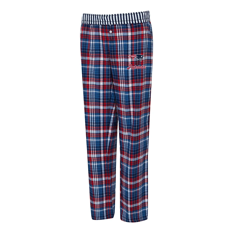 Women's Concepts Sport Navy New England Patriots Laney Plaid Tri-Blend Pants