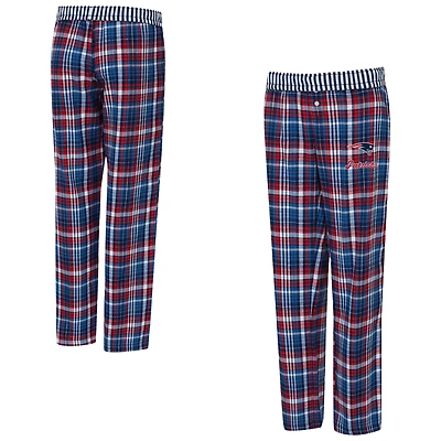 Women's Concepts Sport  Navy New England Patriots Laney Plaid Tri-Blend Pants