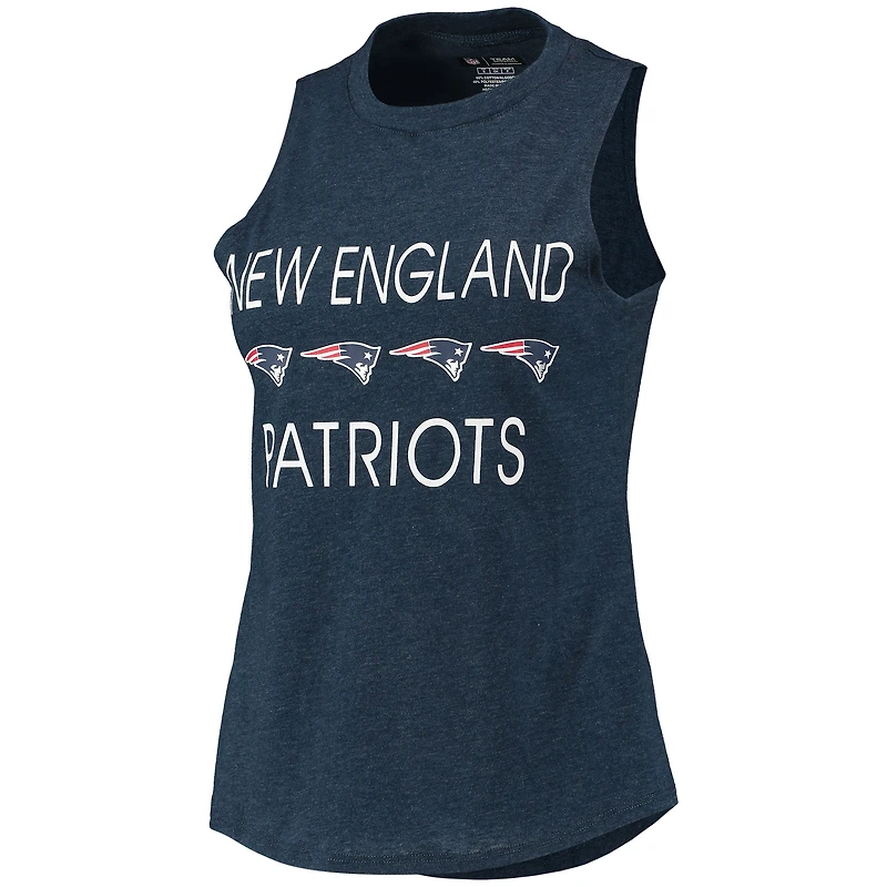Concepts Sport Ensemble de nuit avec débardeur et pantalon pour femme des Patriots la Nouvelle-Angleterre, rouge/bleu marine
