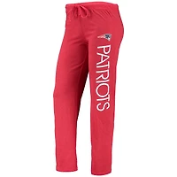 Concepts Sport Ensemble de nuit avec débardeur et pantalon pour femme des Patriots la Nouvelle-Angleterre, rouge/bleu marine