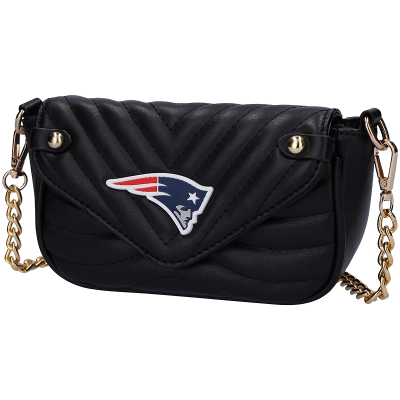Cuce New England Patriots Sac à bandoulière en cuir végétalien pour femme