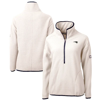 Veste polaire sherpa écologique Cascade pour femme Cutter & Buck couleur avoine New England Patriots