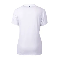 Women's Cutter & Buck White New England Patriots Forge Stretch Blade Polo