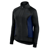 Veste de survêtement sport ajustée et entièrement zippée Fanatics pour femmes, noire