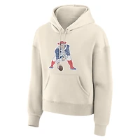 Sweat à capuche pour femme Fanatics Cream New England Patriots Dove Legacy