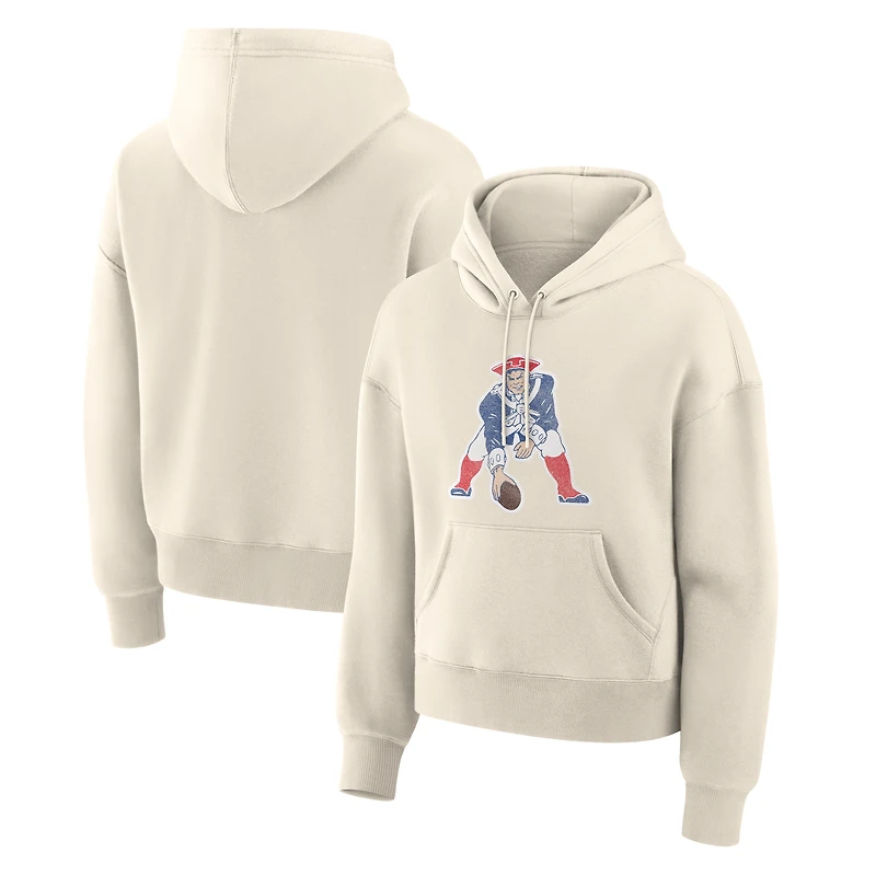 Sweat à capuche pour femme Fanatics Cream New England Patriots Dove Legacy