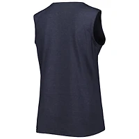 Débardeur grande taille Fanatics Heather Navy New England Patriots pour femmes