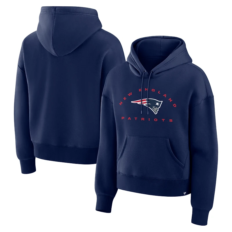 Sweat à capuche pour femme Fanatics Navy New England Patriots Eligible Receiver Legacy