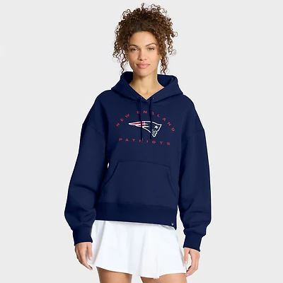 Women's Fanatics Navy New England Patriots Eligible Receiver Legacy Pullover Hoodie