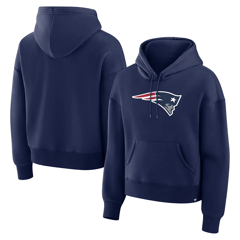 Women's Fanatics Navy New England Patriots Essential Legacy Hoodie