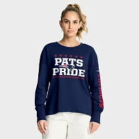 T-shirt à manches longues Fanatics bleu marine New England Patriots Hometown Legacy pour femme