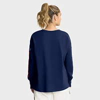 T-shirt à manches longues Fanatics bleu marine New England Patriots Hometown Legacy pour femme