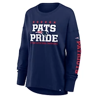 Women's Fanatics Navy New England Patriots Hometown Legacy Long Sleeve T-Shirt