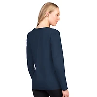 Women's G-III 4Her by Carl Banks  Navy New England Patriots Best Play Long Sleeve T-Shirt