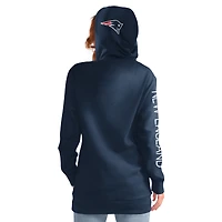 Sweat à capuche G-III 4Her par Carl Banks pour femmes, bleu marine, New England Patriots Extra Inning