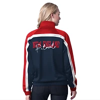 Women's G-III 4Her by Carl Banks Navy New England Patriots Post Game Full-Zip Track Jacket