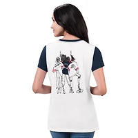 T-shirt pour femme G-III 4Her by Carl Banks blanc New England Patriots Fashion Illustration