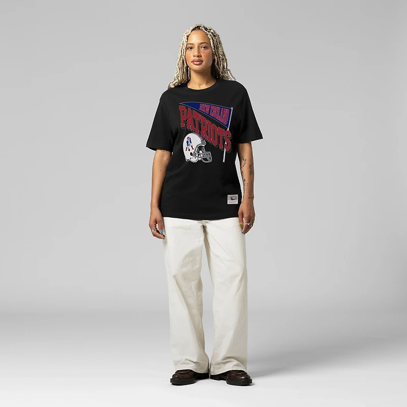 T-shirt noir Mitchell & Ness pour femme