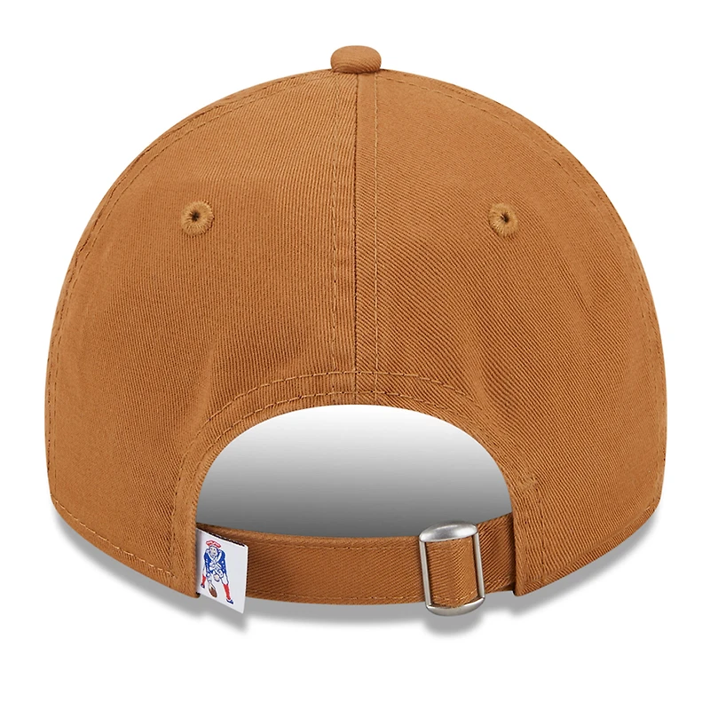 Casquette réglable New Era marron New England Patriots Throwback Main Core Classic 2.0 9TWENTY pour femme