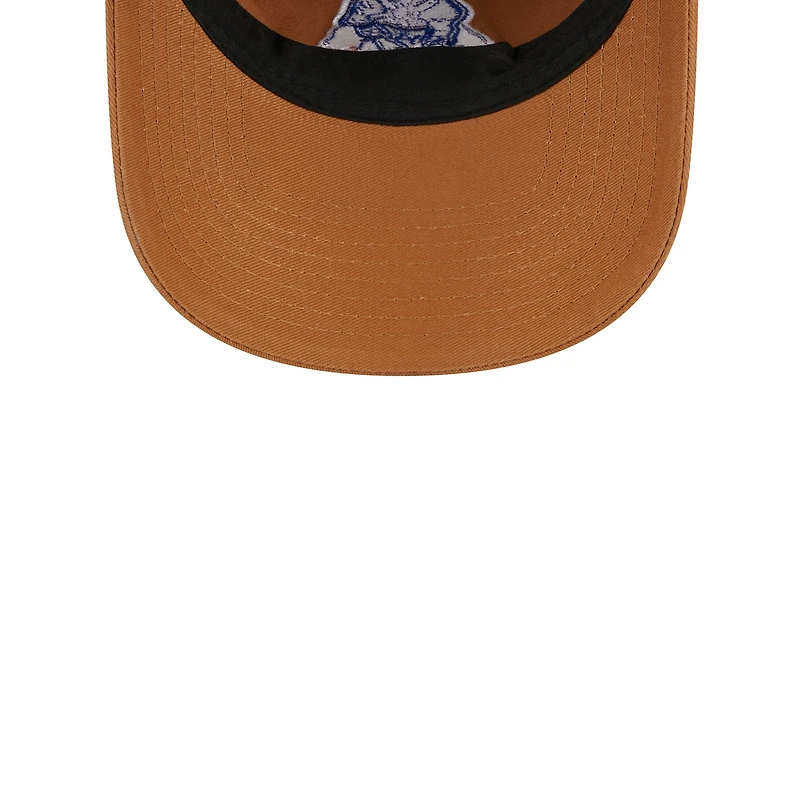 Casquette réglable New Era marron New England Patriots Throwback Main Core Classic 2.0 9TWENTY pour femme