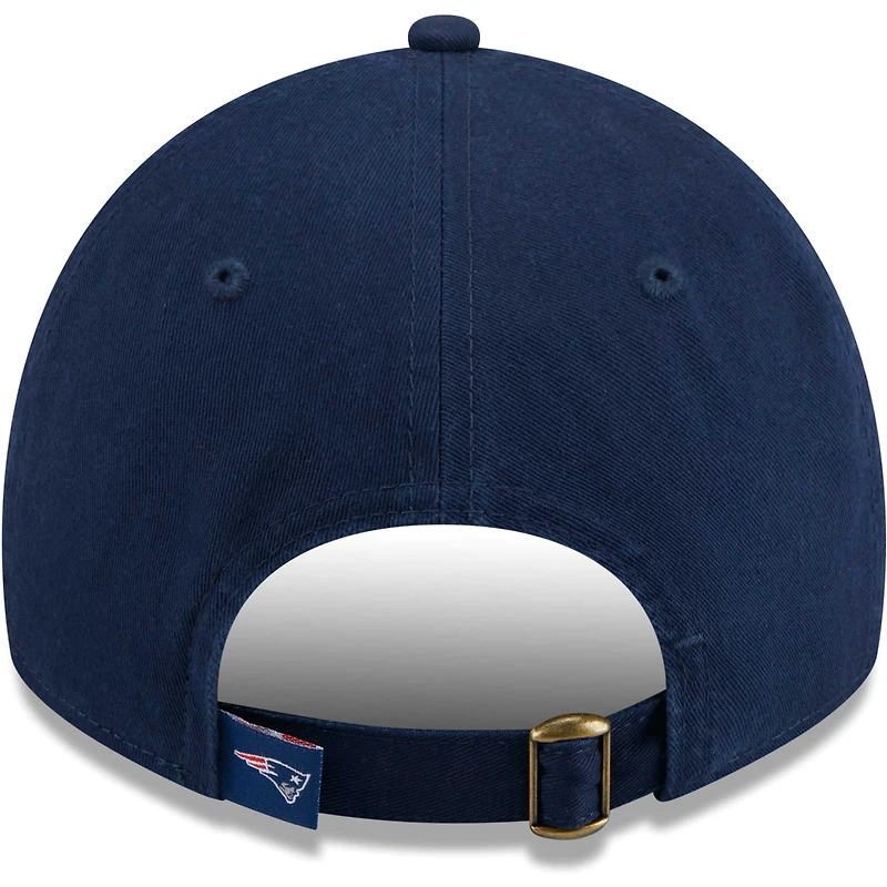 Women's New Era Navy New England Patriots Game Day Flower 9TWENTY Adjustable Hat