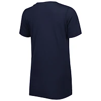 Women's New Era Navy England Patriots Ink Dye Sideline V-Neck T-Shirt