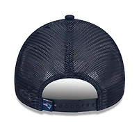 Casquette réglable New Era New England Patriots McGee Trucker 9FORTY pour femme bleu marine