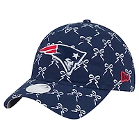 Women's New Era  Navy New England Patriots Ribbon 9TWENTY Adjustable Hat
