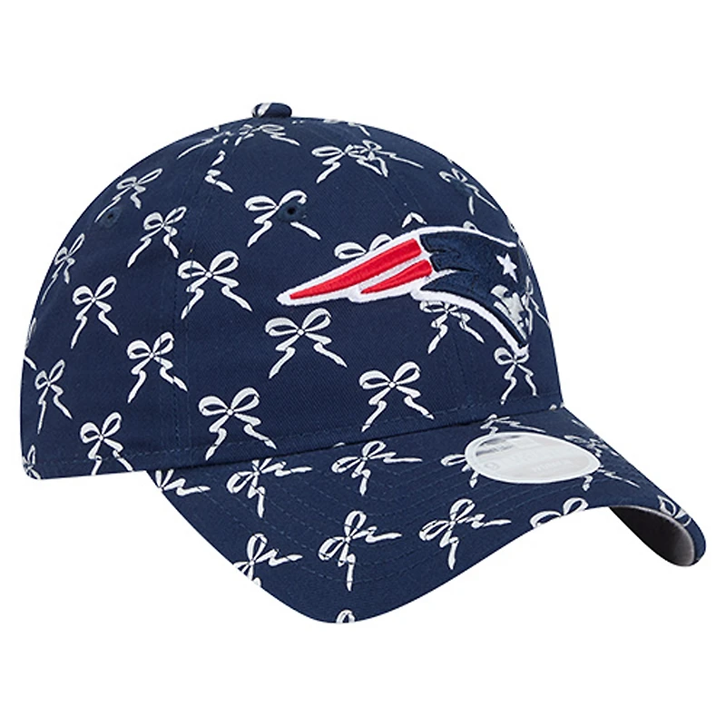 Women's New Era Navy New England Patriots Ribbon 9TWENTY Adjustable Hat