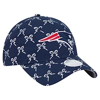 Women's New Era  Navy New England Patriots Ribbon 9TWENTY Adjustable Hat