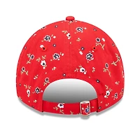 Women's New Era Red New England Patriots  Floral 9TWENTY Adjustable Hat