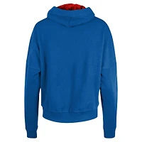 Sweat à capuche enfiler New Era Royal England Patriots Throwback Boxy pour femme