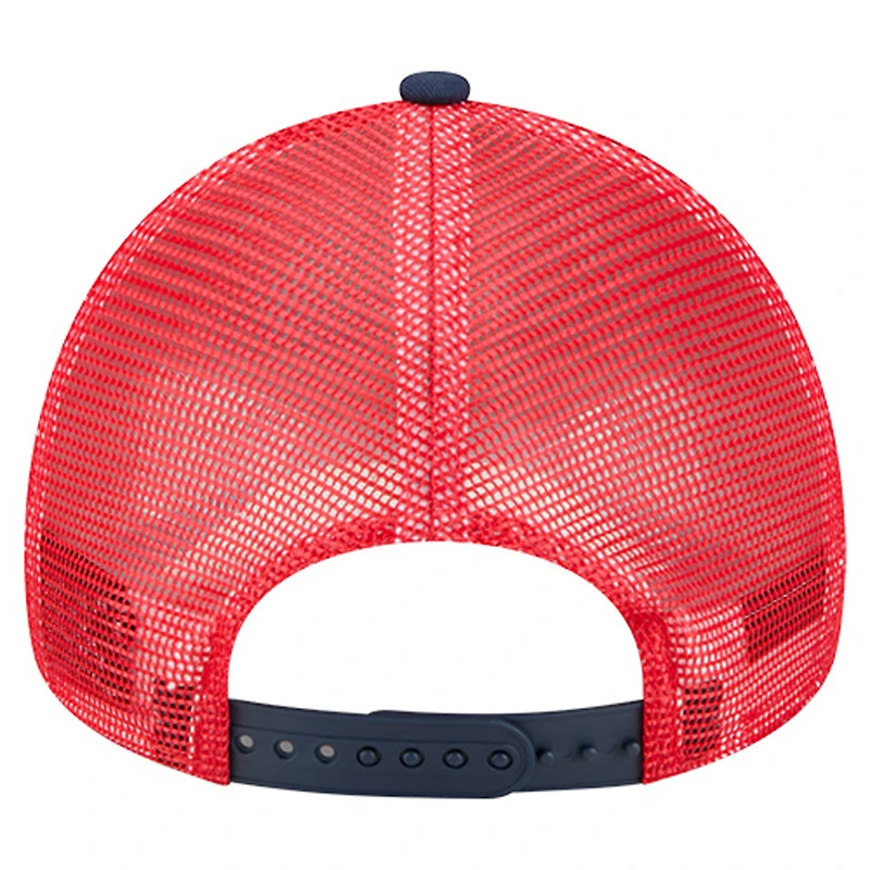 Women's New Era White/Navy New England Patriots Friendship Bracelet 9FORTY Adjustable Hat