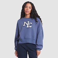 Women's Nike Storm Blue New England Patriots 2025 Rivalries Collection Oversized Phoenix Fleece Sweatshirt