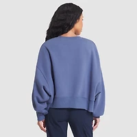 Sweat-shirt en molleton surdimensionné Phoenix de la collection Rivalries 2025 des New England Patriots Nike Storm Blue pour femme