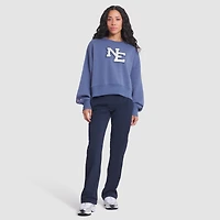 Women's Nike Storm Blue New England Patriots 2025 Rivalries Collection Oversized Phoenix Fleece Sweatshirt