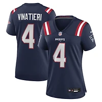 Women's Nike Adam Vinatieri Navy New England Patriots Team Retired Game Jersey