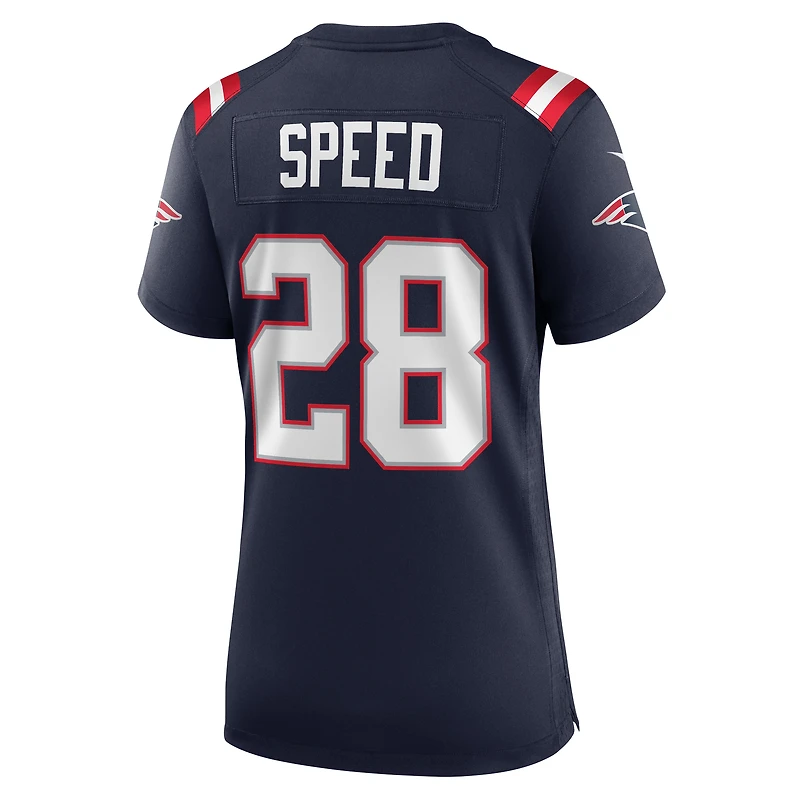 Women's Nike Ameer Speed Navy New England Patriots Game Jersey