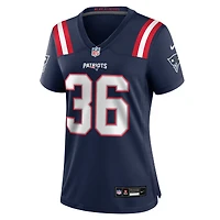 Women's Nike Andres Borregales  Navy New England Patriots Team Game Jersey