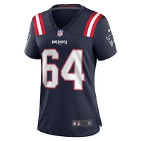 Women's Nike Andrew Stueber Navy New England Patriots Game Jersey
