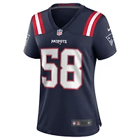 Maillot Nike Anfernee Jennings bleu marine pour femme des New England Patriots