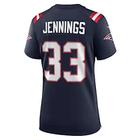 Women's Nike Anfernee Jennings  Navy New England Patriots Team Game Jersey