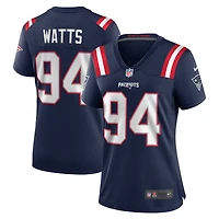 Women's Nike Armon Watts Navy New England Patriots Game Jersey