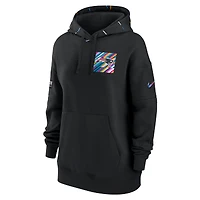 Sweat à capuche pour femme Nike New England Patriots 2023 NFL Crucial Catch Club noir