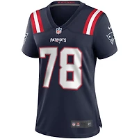 Maillot de joueur retraité Nike Bruce Armstrong Navy New England Patriots Game pour femme